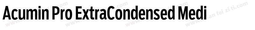 Acumin Pro ExtraCondensed Medium字体转换